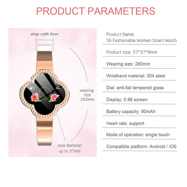 S6 Women’s Smart Wristband - Luvoro Genéve 