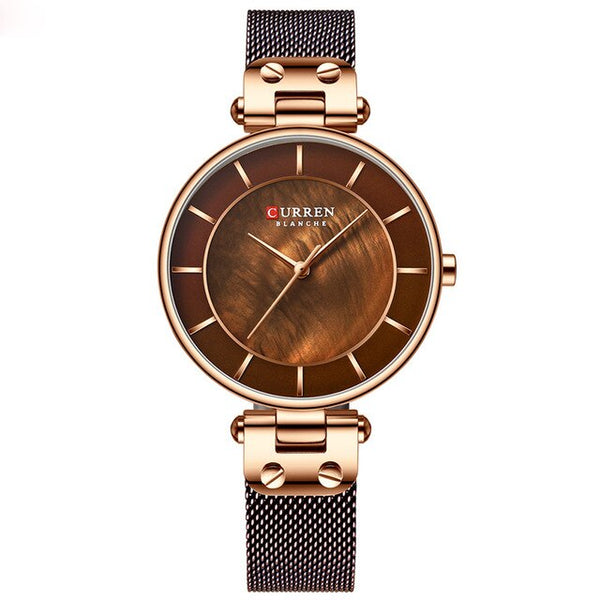 Curren Women’s Luxury Quartz Waterproof Watch - Luvoro Genéve 