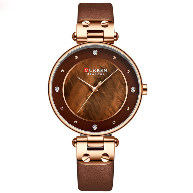 Curren Women’s Luxury Quartz Waterproof Watch - Luvoro Genéve 