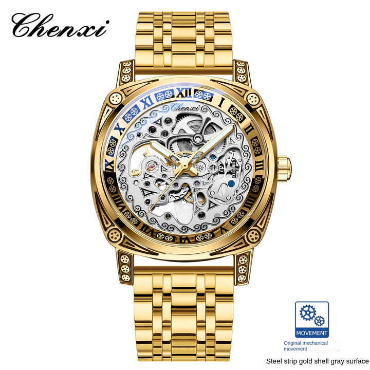 Vintage Engraved Mechanical Watch - Luvoro Genéve 