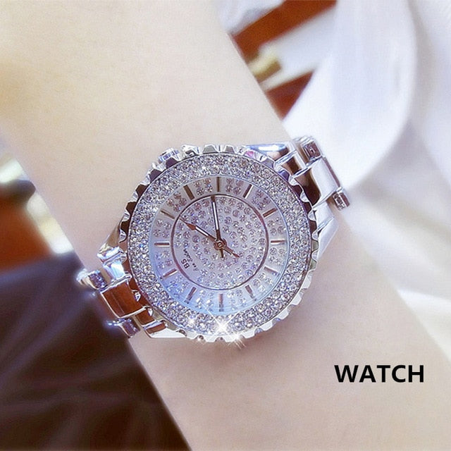 Luxury Diamond Quartz Women’s Watch - Luvoro Genéve 