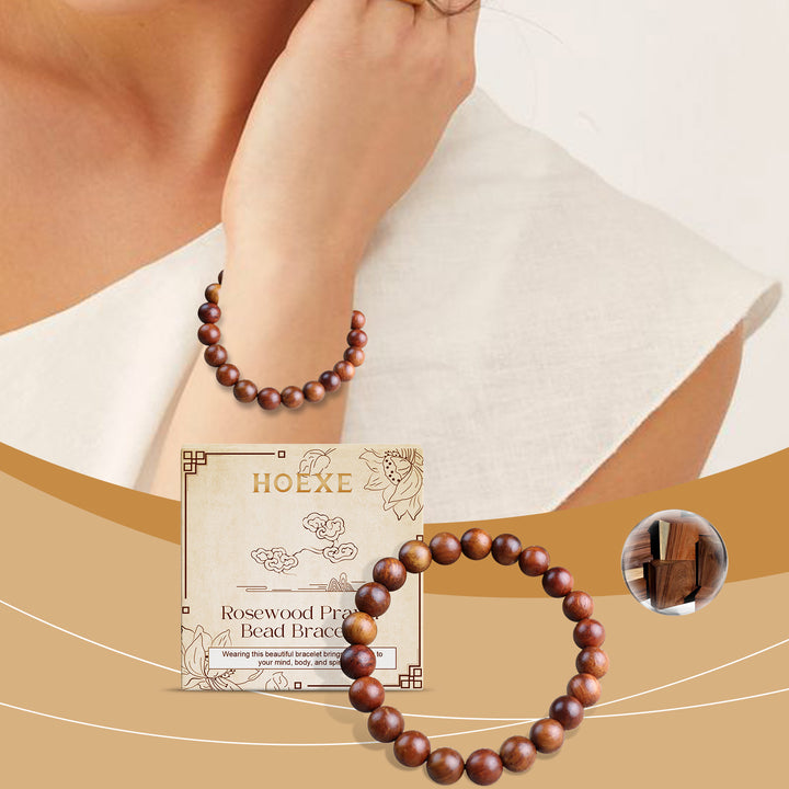 Rosewood Beaded Bracelet - Luvoro Genéve 