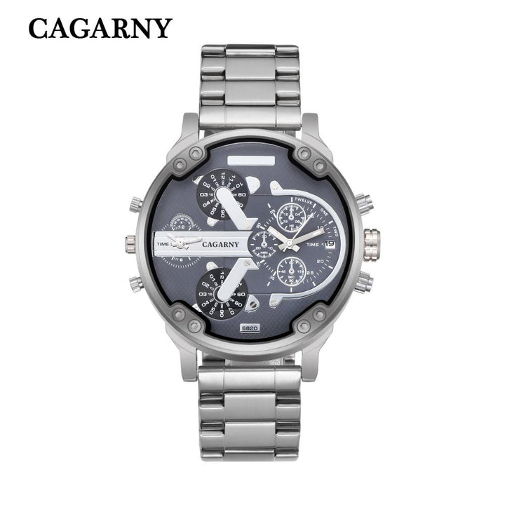 Cagarny Éclat Dual Time Men’s Quartz Watch - Luvoro Genéve 