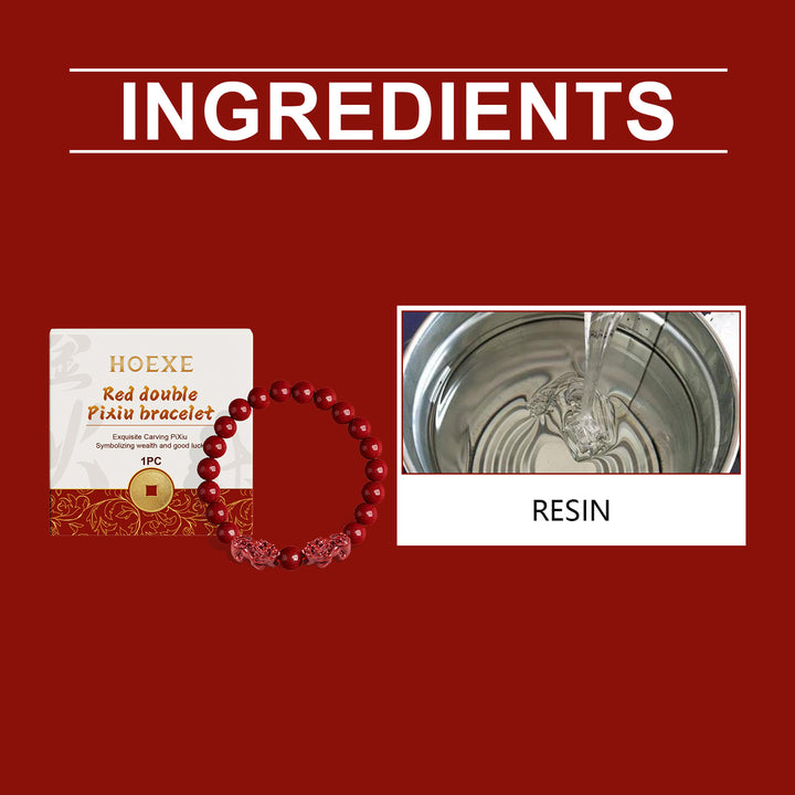 Red Double Pixiu Bracelet - Luvoro Genéve 