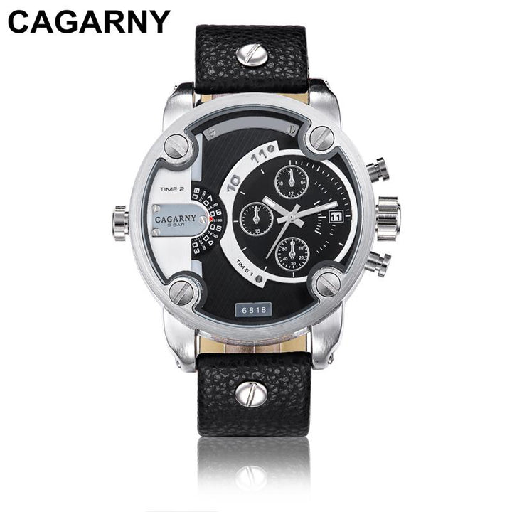 Cagarny Éclat Dual Time Zone Men’s Luxury Sport Watch - Luvoro Genéve 