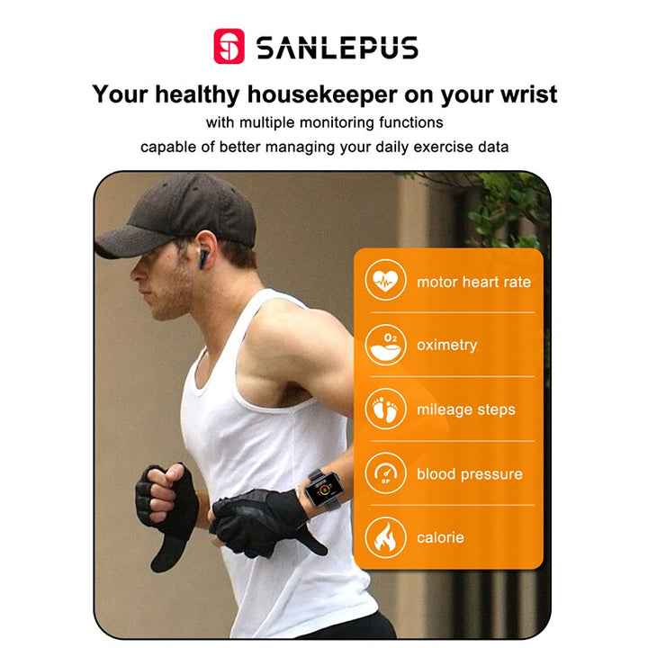SANLEPUS Smart Watch with Wireless Earbuds - Luvoro Genéve 