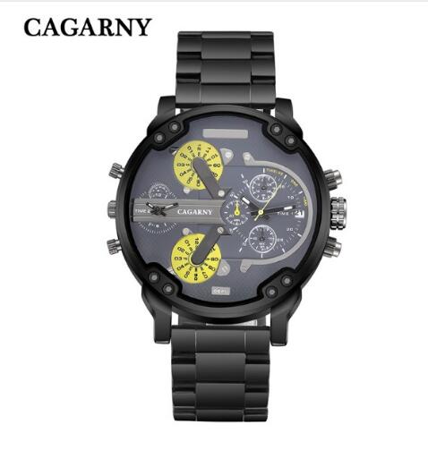 Cagarny Éclat Dual Time Men’s Quartz Watch - Luvoro Genéve 
