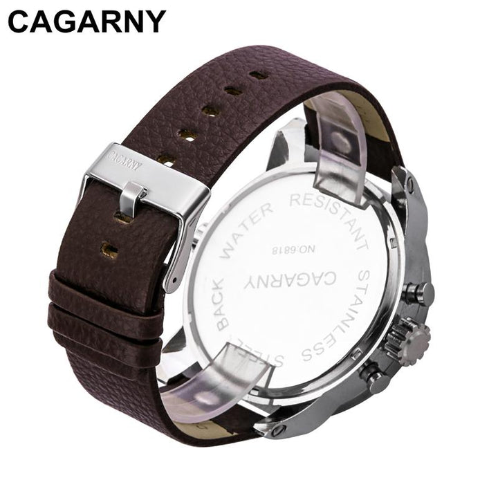 Cagarny Éclat Dual Time Zone Men’s Luxury Sport Watch - Luvoro Genéve 