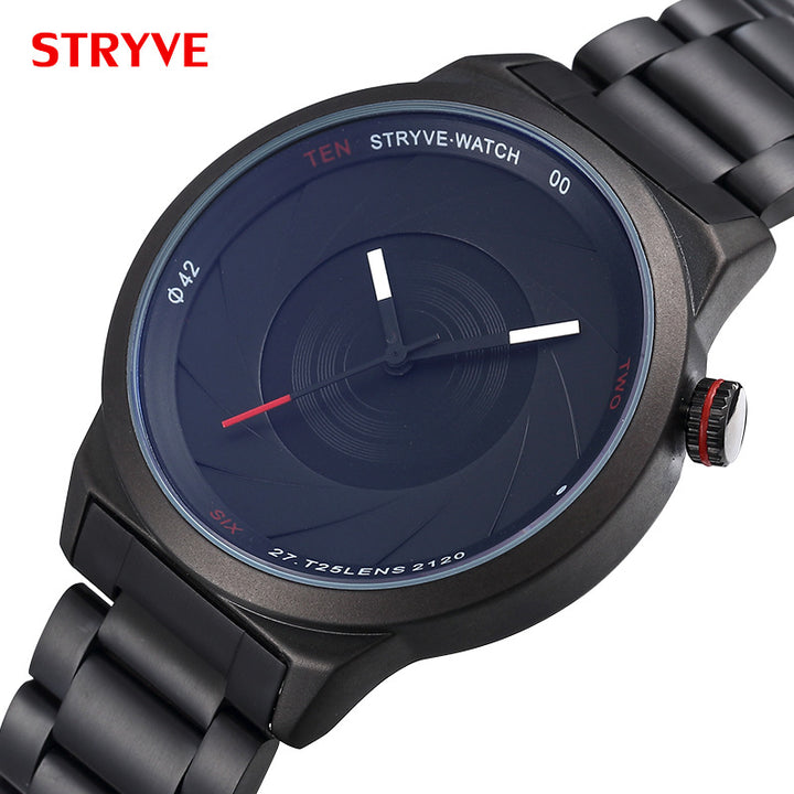 STRYVE Men’s Stainless Steel Quartz Watch - Luvoro Genéve 