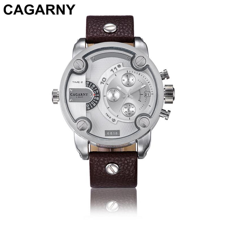 Cagarny Éclat Dual Time Zone Men’s Luxury Sport Watch - Luvoro Genéve 