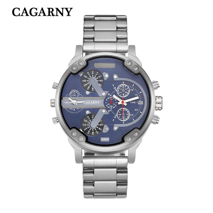 Cagarny Éclat Dual Time Men’s Quartz Watch - Luvoro Genéve 