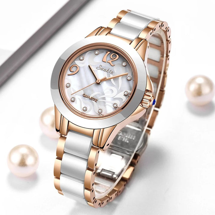 Liger/SUNKTA Ceramic Ladies Watch - Luvoro Genéve 