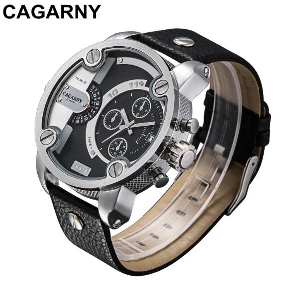 Cagarny Éclat Dual Time Zone Men’s Luxury Sport Watch - Luvoro Genéve 