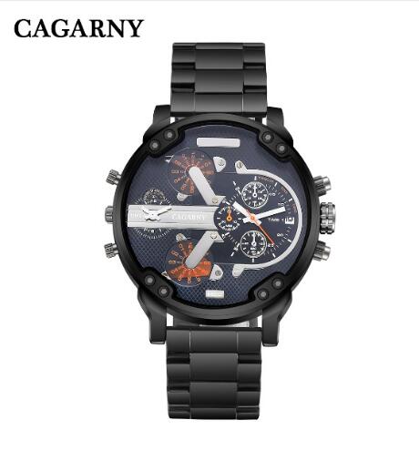 Cagarny Éclat Dual Time Men’s Quartz Watch - Luvoro Genéve 