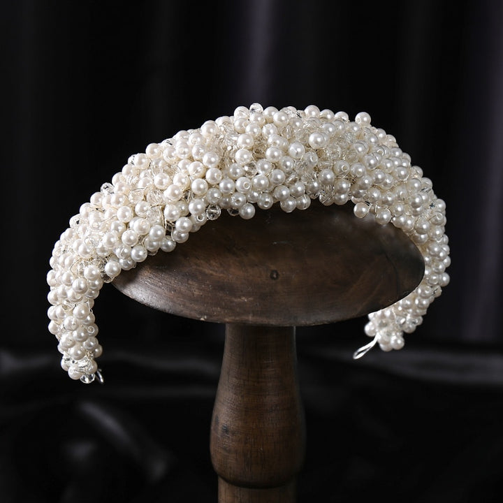 Hand-Woven Pearl Hairband - Luvoro Genéve 