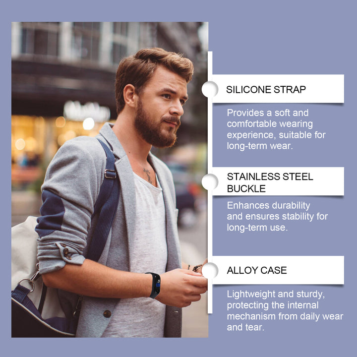 Men’s Health & Fitness Smart Wristband - Luvoro Genéve 