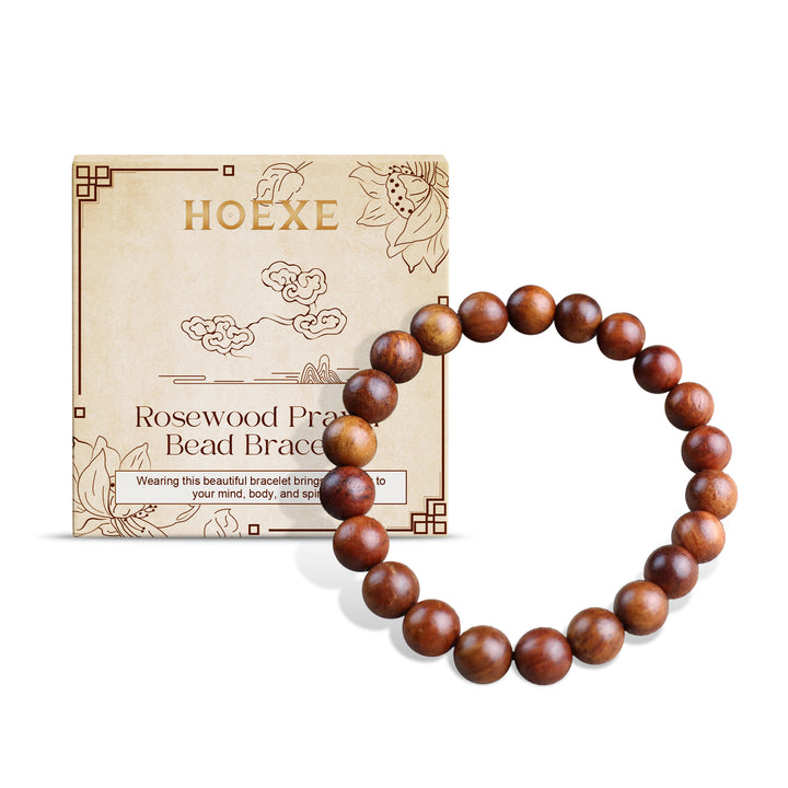 Rosewood Beaded Bracelet - Luvoro Genéve 